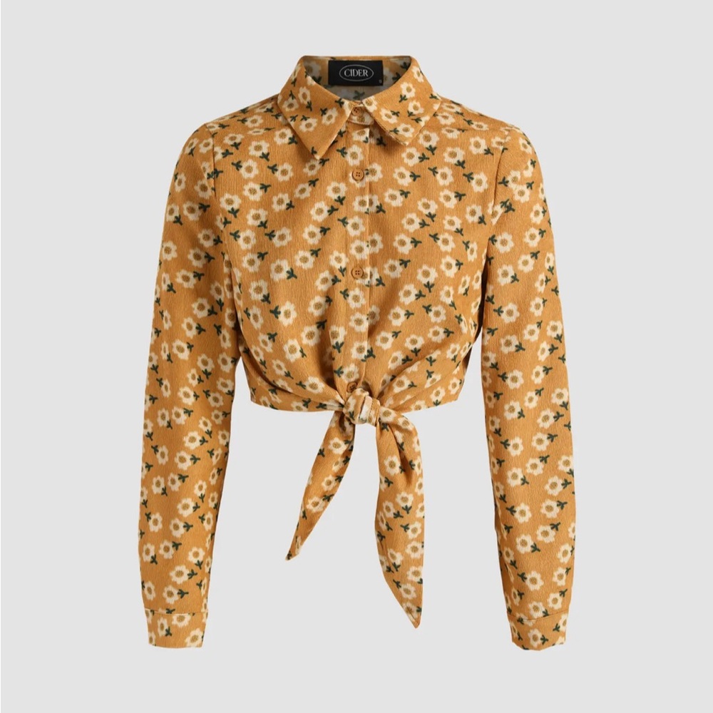 Cider Set Corduroy with floral print